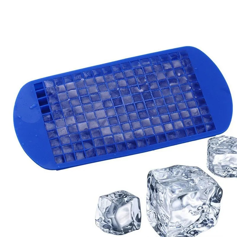Silicone Mini Ice Cube Trays 160 Crushed Ice Cube Molds Easy Release Small Ice Cube for Chilling Whiskey Cocktail