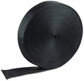 High Quantity Black Polyester Corded Woven Strapping for Pet Service Application