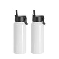Wholesale USA Free Shipping 24pcs 32oz Double Wall Stainless Steel Sublimation Sports Water Bottle Tumbler Blank with Handle