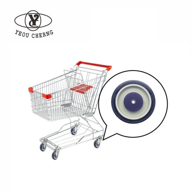 Hot sale 4''trolley pvc plastic trolley furniture caster rubber luggage wheel