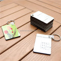 MDFSUB Chinese Supplier Double Sided Rectangle Sublimation Keychain Blanks Sublimation Wood Rectangle Blank MDF Keychains
