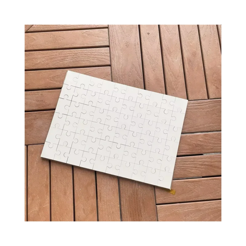 MDFSUB in Stock 60 Pieces Custom Sublimation Mdf Wood Jigsaw Puzzle Eco Friendly Sublimation Mdf Puzzle Blank