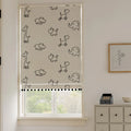 Modern Tulle Skylight Curtain Cartoon Pattern for Small Living Rooms Blackout Roll-Pull Foldable Home Use Polyester/Cotton