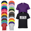 Wholesale Custom Your Brand Logo 100% Cotton Blank Men T Shirt Plain Casual Men's T-shirts