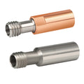 New Ideaforner 3D Printer Accessories 4.1mm Stainless Steel/Titanium Alloy + Red Copper Metal CR10 Straight Throat for FDM
