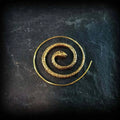 Minimalist and Elegant Daily Earrings Snake Shaped Stainless Steel Lightweight and Versatile Fashionable and Electroplated