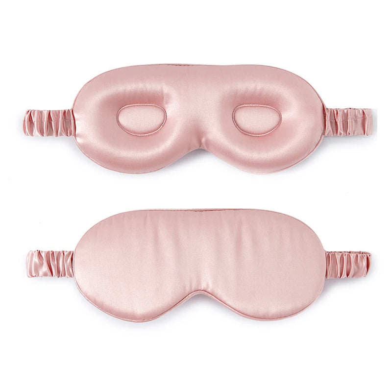 Custom logo Eyemask Silk Contour Sleep Mask 100% Mulberry 3d Silk Eye Mask for Eyelash Extensions