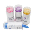 Eyelash Extension Red Brush Microbrush Aplicator Disposable Pink Tube Dental Black Micro Applicator Brushes