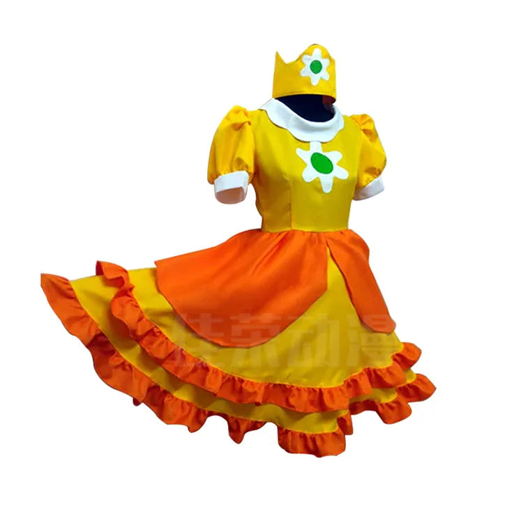 Super Mario Coswear Princess Dress Anime Cosplay Clothing