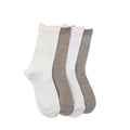 All Seasons Quarter Hemp Socks 1 Pair Natural White Black Solid Color Crew Socks 100% Hemp Yarn