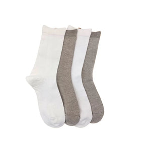 All Seasons Quarter Hemp Socks 1 Pair Natural White Black Solid Color Crew Socks 100% Hemp Yarn