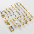 Hot Sale Nordic Gold Solid Brass Cabinet Pulls Handle Furniture Drawer Knob