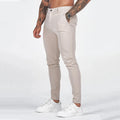 MCP011 Men's Casual Outdoor Skinny Fit Stretch Mid Waist Midweight Quick Dry Sports Business Suit Trousers