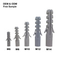 YIFANG 8.0*40mm PE Plastic Self Drilling Anchor with TiCN Finish High Load Capacity Wall Plug