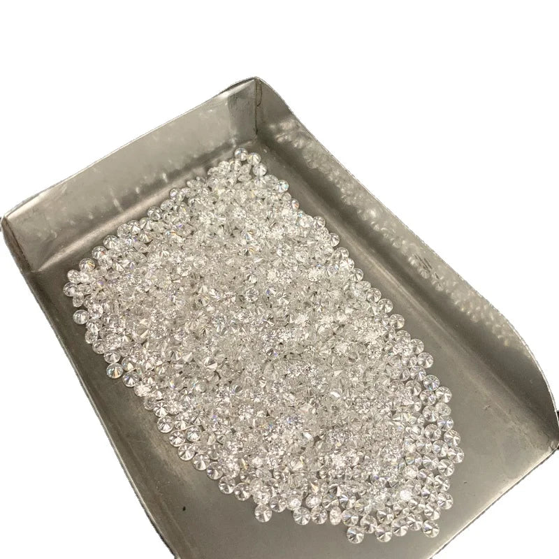 Manufacturer's VVS Loose Moissanite Diamonds 1mm-3mm Brilliant Cut Wholesale Prices for 1bag for Rings
