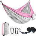 210T Nylon Portable Camping Hammock for Adults for Outdoor Travel and Hiking
