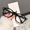 Trendy Polygonal PC Transparent Round Eyewear Frames Rice Nail Women Men Clear Lens Blue Light Blocking Optical Eyeglasses