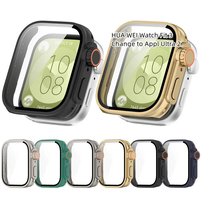 Change to Ultra 2 Second Smartwatch Cover Screen Protector Watch Protective Case for Huawei Watch Fit 3