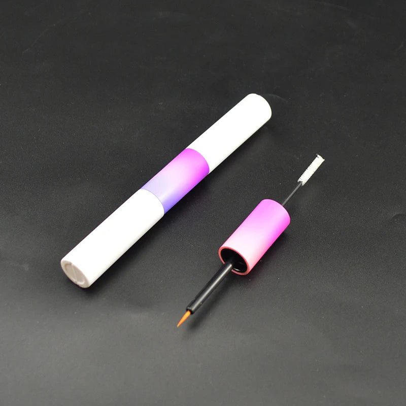 Double-Sided Empty Mascara Eyeliner Tubes New Design Cosmetic Packaging Screw Cap Plastic Screen Printed Personal Care