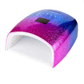 New Arrival Pink Blue Gel Light 48w Nail Curing Lamp Cordless Uv Led Nail Lamp with Gradient Color