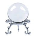 High Quality Mini Crystal Ball Paperweight Customized Laser Engraved Cheap Glass Ball with Stand Sphere Table Decor Craft