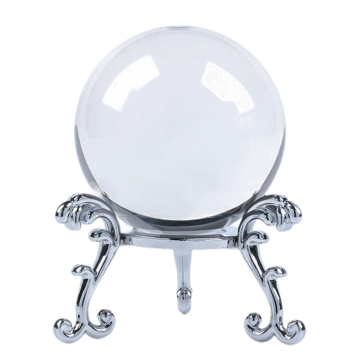 High Quality Mini Crystal Ball Paperweight Customized Laser Engraved Cheap Glass Ball with Stand Sphere Table Decor Craft