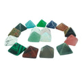 Small Pyramid Ring Face Stone DIY Jewelry Accessories Set 7 Chakra Semi-precious Stone Natural Home Decoration Love Gemstone