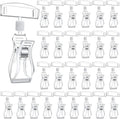 Sign Holder Plastic Sign Holder Clips Swivel Price Signs Rotatable Rack Shelf Price Clips for Merchandise Double Display