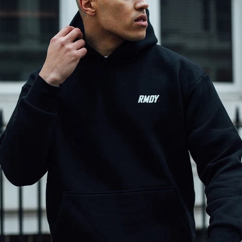 Clothing Manufacturers Custom Logo French Terry Unisex Black Blank Sweatshirts No Drawstring Heavy Weight Men Hoodies