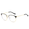 New Metal Spectacle Eyewear Blue Light Filter Computer Glasses Eye Glasses Gentleman Optical Frame Gold Frame Glasses for Men