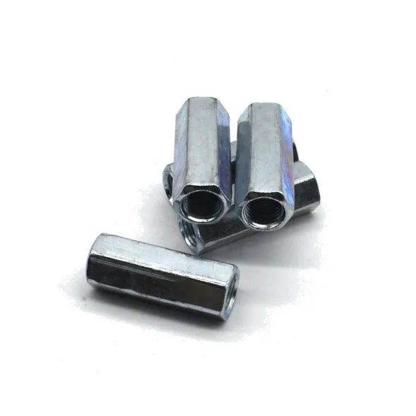 Carbon Steel Zinc Galvanized Hexagon Coupling Long Hex Nuts DIN6334 Custom Accepted