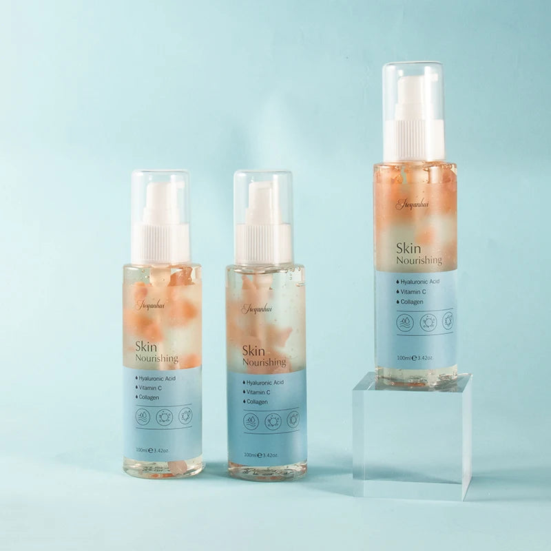 Private Label Bulk Organic Facial Moisturizing Toner Hydrating Brightening Skin Care Rose Petal Water Serum for Face