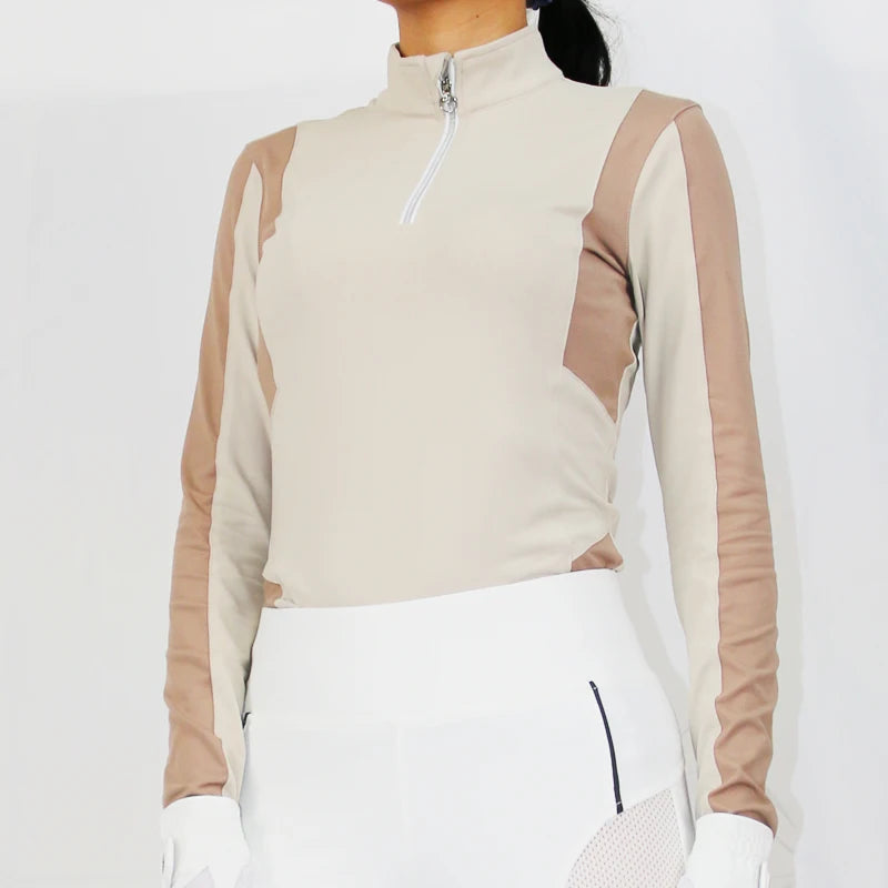 Hot Sale Equestrian Riding Shirt for Ladies Equine Fitness Shirts Long Sleeve Training Tops Sports Shirts