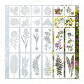 Flower and Grass Drawing Stencil DIY Spray Leaf Stencils for Home Decoration Wall and Wood Painting