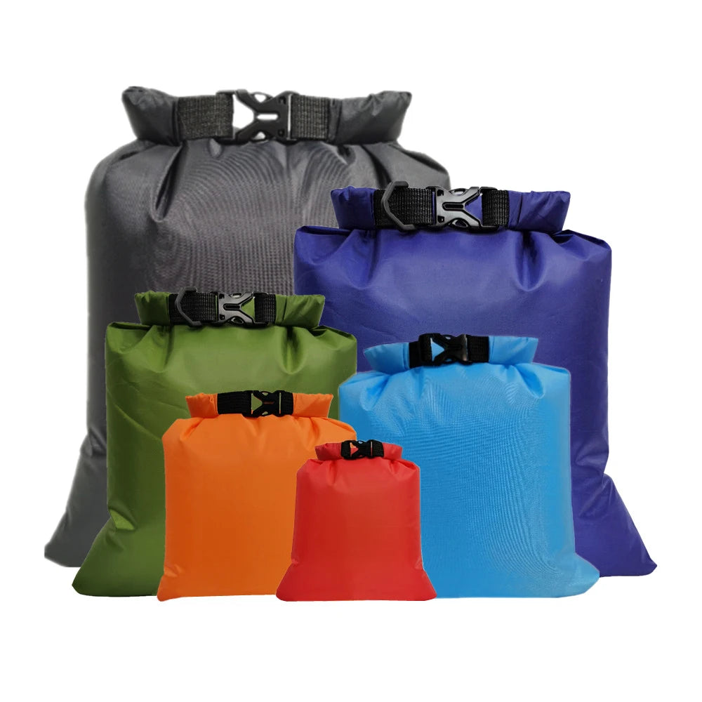 UUNEE Low MOQ One Set 6 Pcs RTS 2L-20L Hiking Swim Waterproof Dry Bags PVC/TPU Material Custom Logo Modern Style