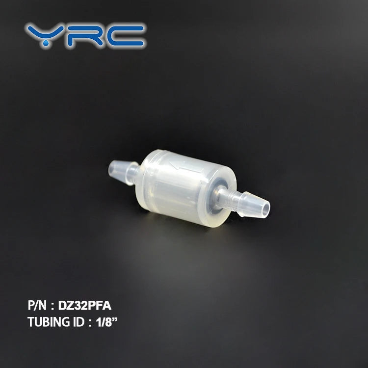 Breathing Outlet FKM Diaphragm PP Plastic Non Return Valve Small Mini Water Check Valve Low Opening Pressure White 1/8" Port