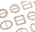 Custom New Fashion Design Alloy Metal Pearl Tri-glide Buckleheart Shape square Shape Woman Belt Buckle