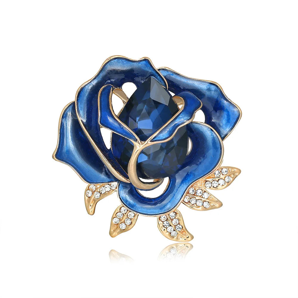 DR964 New Style Fashion Enamel Flower Brooch Women Floral Brooch Jewelry Wholesale
