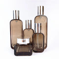 20 30 50 100 120ml Translucent Black Glass Bottle Free Sample Cosmetic Packaging Cream Bottle Free Design Skin Care Empty Bottle