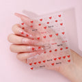 Black Heart Love Nail Stickers Self-Adhesive Slider Letters Stars Decals Nail Art Decorations Rhinestones Product Category