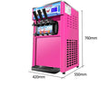 3 Flavors Floor Model Soft Serve Ice Cream Making Machine for Commercial Use