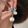 Kaimei 100 Designs Fashion Jewelry Pearl Zircon Ear Clip Without Ear Hole Female Ear Bone Clip Silver Cuff Earrings No Piercing