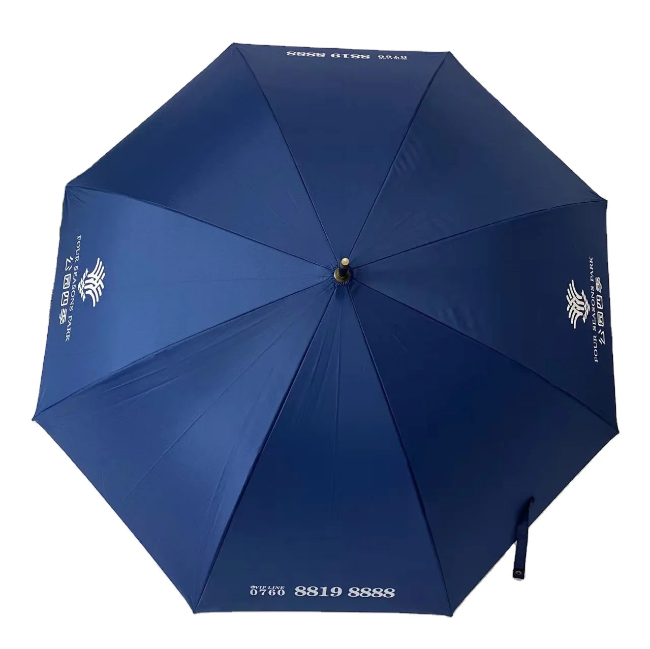 Wood Handle Innovative Wholesale 30 Inch Large Windproof logo Prints Big Luxury Promotional Branded Custom Golf Umbrella