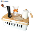 Best Selling Pour Over Drip Coffee Accessories Kit Portable Stainless Steel Filter Coffee Sever Travel Bag