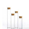 50ml Glass Clear Test Tubes with Cork Caps 27mm 25mm Diameter