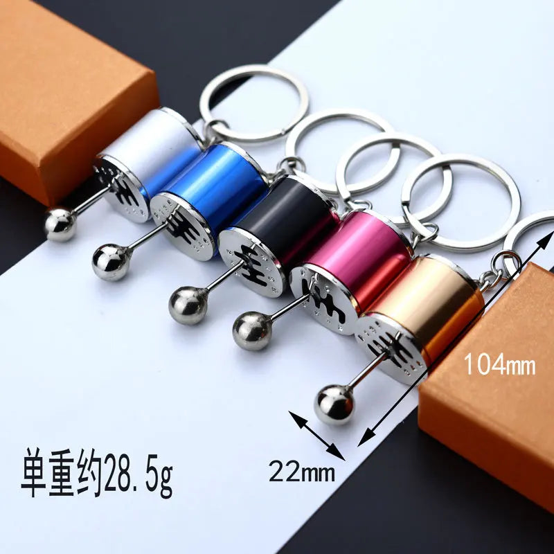Creative Gear Keychain Six-Speed Manual Shift Gear Key Chain Car Refitting Metal Pendant Key Ring Fashion Jewelry Gift