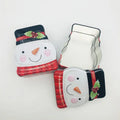 Luxury Food Grade Snowman Shaped Metal Tin Box Cookie Biscuit Gift Metal Tin Packaging for Christmas Gift