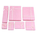 Pink Jewelry Necklace Gift Box Custom Logo Cardboard Paper Fashion Luxury Jewelry Gift Boxes Packaging