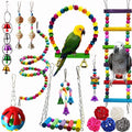 Wildi Manufacturer Direct Eco-Friendly Wood Ladder Takraw Ball Ring Popular Bird Chew Toy Set Model A174 for