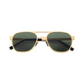 Retro Vintage Polarized Sunglasses for Men and Women UV400 Pure Titanium Drivers Shades with Mirrored Lens